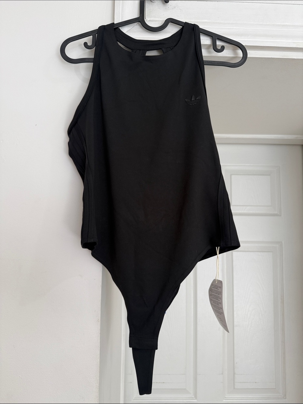 adidas Black Sleeveless Kids One-Piece Bodysuit